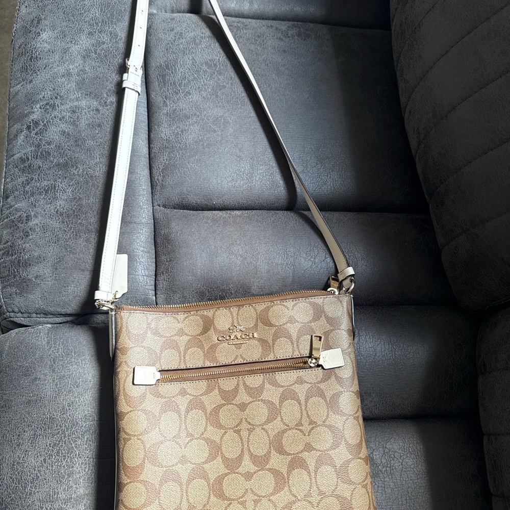 Coach Tan Signature Crossbody Bag